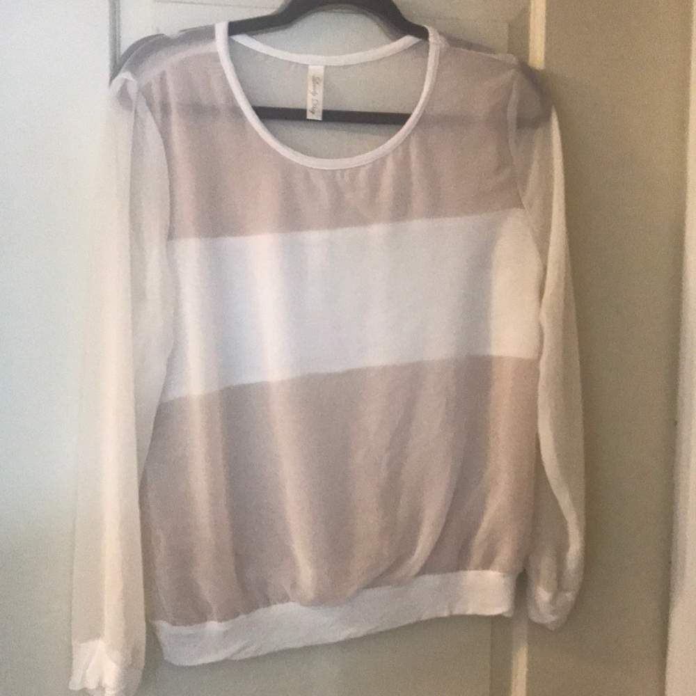 Long sleeve Shear top